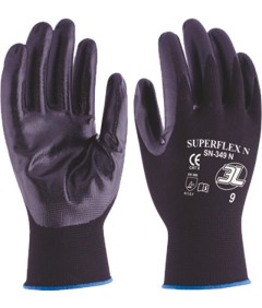 GUANTE NYLON NITR.SUPERFLEX N SN349N T09